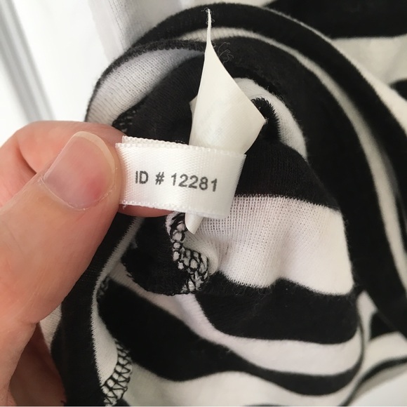 Black and White Striped Express Tee - Picture 13 of 13